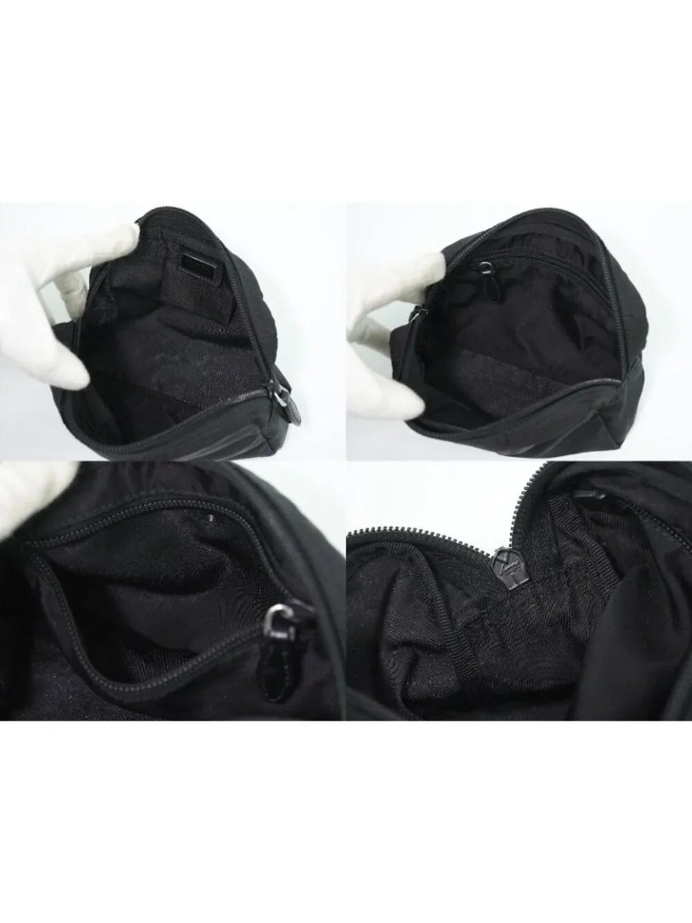 Prada Nylon Pouch Case Black